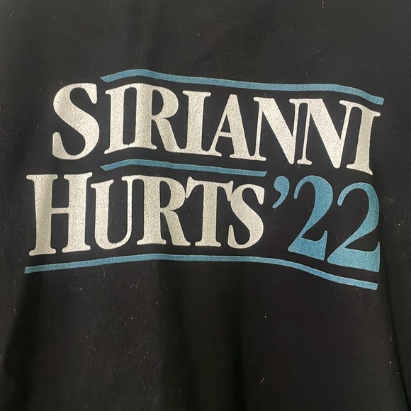 Philadelphia Eagles Women’s Crewneck Jalen Hurts Black Sweatshirt Size Large - Picture 2 of 4